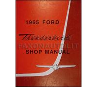 Manuale Di Riparazione 1965 Ford Thunderbird 65 Libro Di Servizio T BIRD