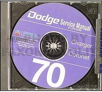 Manuale Di Riparazione CD Dodge 1970 70 Charger Coronet Super Bee RT 400 500