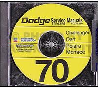 Manuale Di Riparazione CD Dodge 1970 Challenger Dart Polara Monaco Swinger