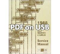 Manuale Di Riparazione Chevrolet Caprice E Monte Carlo Del 1988 Su USB