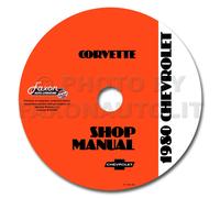 Manuale Di Riparazione Corvette 1980 Su CD Chevrolet Chevy