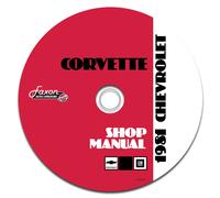 Manuale Di Riparazione Corvette 1981 Su CD-ROM Chevy Chevrolet Inc. Cablaggio