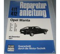 Manuale Di Riparazione Opel Manta B 12 / 13 / 16 / 19 / 20, A Partire Dal 1977