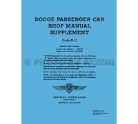 Manuale Di Riparazione Per Auto Dodge 1939 Supplemento 39 D11 Luxury Liner