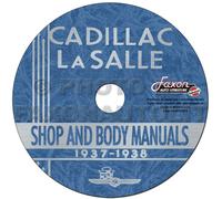 Manuale Di Riparazione Per Carrozzeria CD-ROM Cadillac E LaSalle 1937 1938
