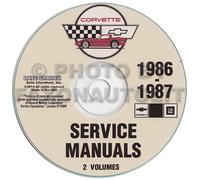Manuale Di Riparazione Per Corvette 1986-1987 CD Libri Su CD-ROM Chevrolet Chevy