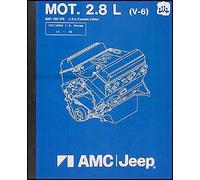 Manuale Di Riparazione Per Motore Jeep 6 Cilindri 1984 1985 1986 MOT 2.8 Litri