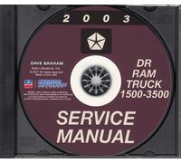 Manuale Di Riparazione Per Pickup Dodge Ram 2003 Su CD-ROM 1500 2500 3500