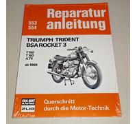 Manuale di Riparazione Triumph Trident/BSA Rocket 3 - T150/T160/A75 - Da 1969