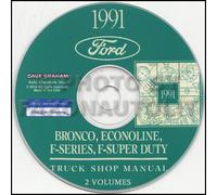 Manuale Di Servizio CD Ford Pickup Truck 1991 Bronco F150 F250 F350 F-Super Duty