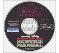 Manuale Di Servizio CD Ford Truck 1995 F150 F250 F350 Pickup Super Duty Bronco