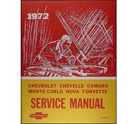 Manuale Di Servizio Del Telaio Chevrolet 1972 Monte Carlo Chevelle El Camino