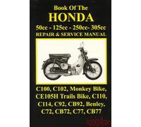 Manuale Di Servizio E Riparazione HONDA CLYMER CB72 CB77 HAYNES CHILTON 90
