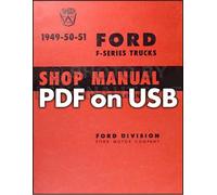 Manuale Di Servizio E Riparazione USB Per Ford Pickup Truck 1949 1950 1951 1952