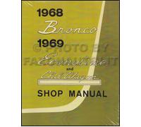 Manuale Di Servizio Ford Bronco 1968 Econoline 1969 E100-E300 Club Wagon Van