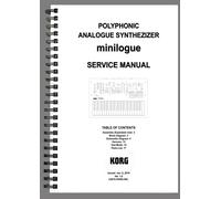 Manuale di servizio Korg Minilogue - 20 pagine - Manuale stampato con coperti...