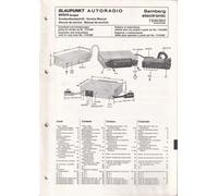 Manuale Di Servizio Per Blaupunkt Bamberg Electronic 7 635 952