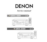 Manuale Di Servizio Per Denon DRA-395, DRA-295