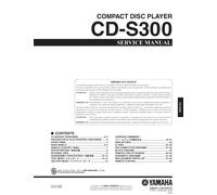 Manuale Di Servizio Per Yamaha CD-S300