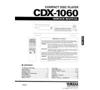 Manuale Di Servizio Per Yamaha CDX-1060