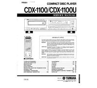 Manuale Di Servizio Per Yamaha CDX-1100
