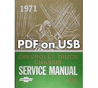 Manuale Di Servizio USB E Manuale Di Revisione Per Camion Chevy 10-30 Del 1971