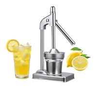 Manuale di spremiagrumi di agrumi - Estrattore di schizzi di calce da 7,87 pollici per cucine, estrazione efficiente dei succhi con pressa in acciaio inossidabile, strumento di succo di frutta di