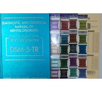 Manuale diagnostico e statistico mentale (copertina rigida) DSM 5 TR + scheda...
