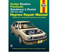 Manuale Dodge Shadow Plymouth Sundance Duster 1987-1994 Haynes Workshop Service
