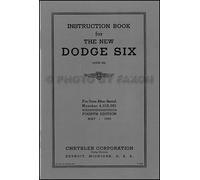 Manuale D'uso Dell'Auto Dodge D2 Del 1936 - Guida Per L'Utente