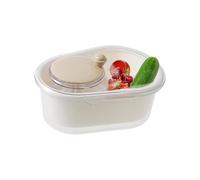 MANUALE FRUTTURA DI FRUTTO-Build ABS da 32x24 cm, filatore di insalata, filatore di preparazione alimentare con comoda perame a mano | Rondella vegetale per mirtilli, lattuga, pomodorini e cucina cuci