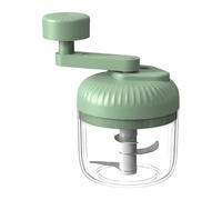 Manuale Garlic Chopper, Hand Crank Food Processor Tool, 3 Speed Blade Mini Chopper Grinder, Fast Vegetable Cutting System Device, Choppers with Compact Design Style, Kitchen Use for Meal Prep