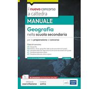 Manuale Geografia nella scuola secondaria (CC 4/21), Manuale per la preparazione al concorso