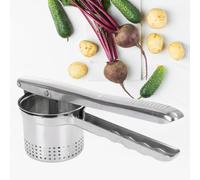 Manuale in acciaio inossidabile Ricer di patate e spremiagrumi arancione Masher