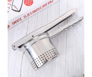 Manuale in acciaio inossidabile Ricer di patate e spremiagrumi arancione Masher