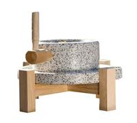 Manuale Mulino A Pietra Per Cereali,Macina A Secco E Umido,Mulino A Mano Fatto A Mano Per Uso Domestico,Macchina Del Mulino Per Pasta Alimentare,Per Grano,Fagioli E Orzo(20cm/7.9in)