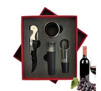 Manuale per Bottiglie di Vino - Set Manuale Tappo Versatore e Areatore - Aeratore e Versatore per Vino in Acciaio Inossidabile | Per Bar Casa Sala Da Pranzo Cucina Barman Ristorante E Per Festeggiamen