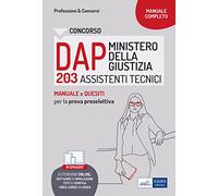 Manuale prova preselettiva concorsi DAP Ministero Giustizia 203 Assistenti tecnici