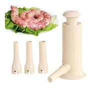 Manuale Salvataggio Maker, Meat Filler Stuffer, Salvataggio Pressing Tool, Salvataggio Maker con 4 tubi connettori, manuale Salsaggio Press, Professional Salvataggio Filler, Food Salsa Stuffer