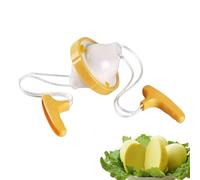Manuale shaker uova - strumento di tiro del cavo, miscelatore a conchiglia interiore | Gadget da cucina con impugnatura per preparazione per colazione a casa, configurazione di miscelazione bianca