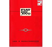 Manuale uso manutenzione istruzioni in italiano vettura Fiat 500D del 1964