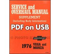 Manuali Di Riparazione E Servizio Vega E Monza Su USB 1974 1975 1976 1977