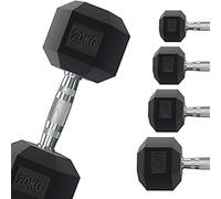 Manubri A COPPIE O SINGOLI EsagonalI GommatI da 1 A 50 kg Pesi Palestra G5 HT