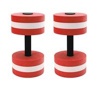 Manubri Ad Acqua, Set di 2 Manubri Acquatici Leggeri Schiuma EVA Aerobica in Acqua Pesi Esercizio Piscina Resistenza Nuoto Attrezzatura per Allenamento per Acqua Fitness Perdita di Peso Yoga,(Rosso)