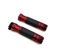 manubri Antiscivolo universali Manubrio Gel di Go per su@&zuki VS800 VZ800 Vz 800 DL1000 DL650 DL 1000 Manopole Moto Universali estremità Manubrio da Corsa CNC 22mm 7/8"(Red)