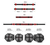 Manubri, bilanciere e dischi 40 kg HMS