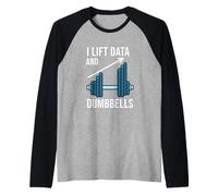 Manubri Fitness Allenamento Data Scientist Analista Programmatore Maglia con Maniche Raglan