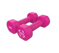 Body Revolution Coppia di Vinile Manubri per Palestra Casa, Crossfit, Pilates Corpo Tonificante e Fitness (0.5-5kg) - per Uomo e Donna - 2 x 3kg