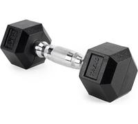 Manubri Palestra Esagonale da 2,5-35 kg in Ghisa Gommata Resistente Manubrio