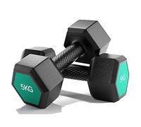 Manubri Palestra Set di peso manuale Dumbbell, Hex Barbell antiscivolo for tonificazione muscolare, costruzione di forza, perdita di peso (2/3/5 kg) Ergonomica(5kg)
